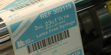 Healthcare industry labels